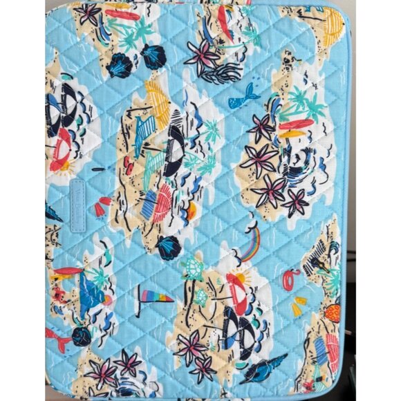 Vera Bradley New Laptop Computer Sleeve Cloth Zipper Case Beach Treasures - Picture 10 of 11